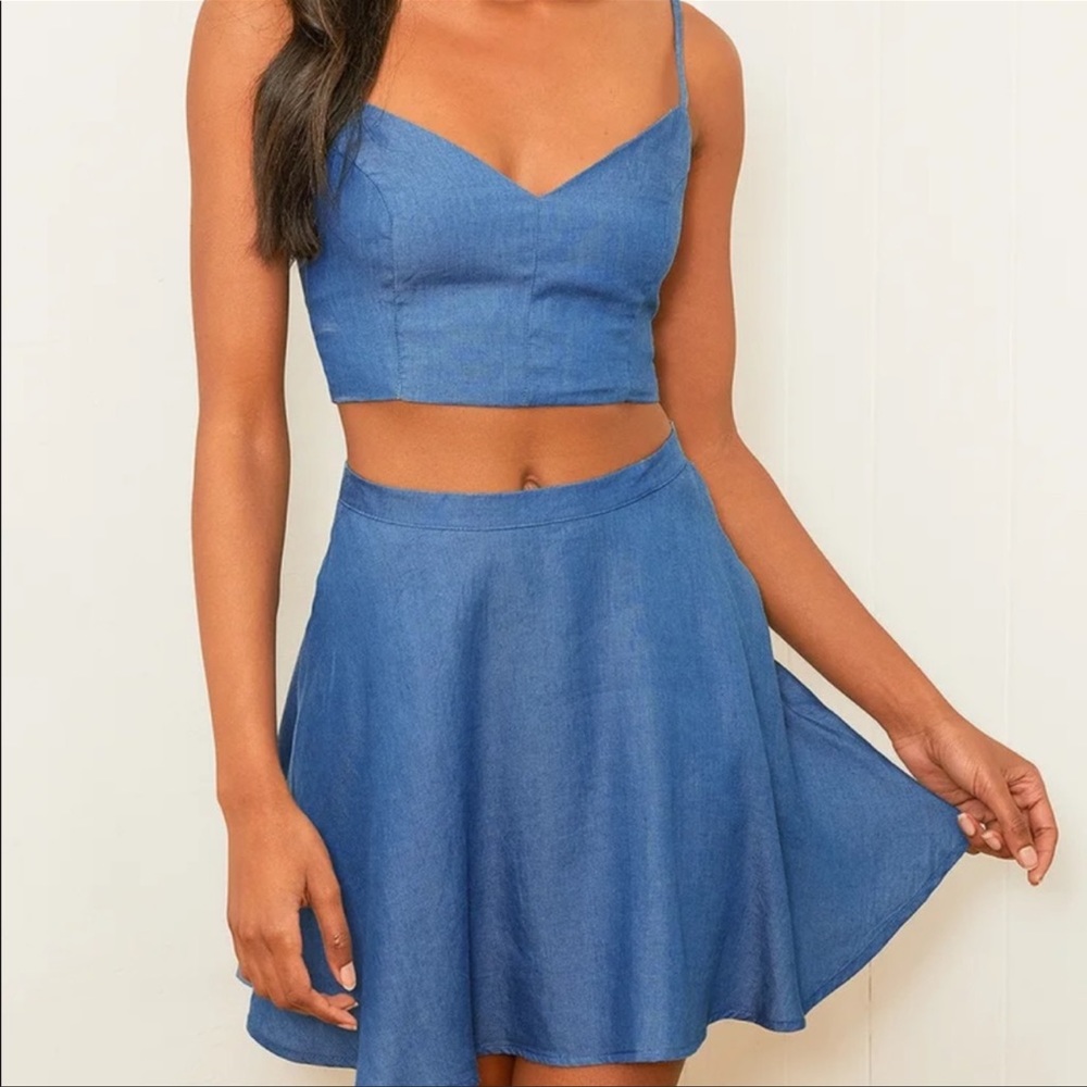 Lulus blue two piece